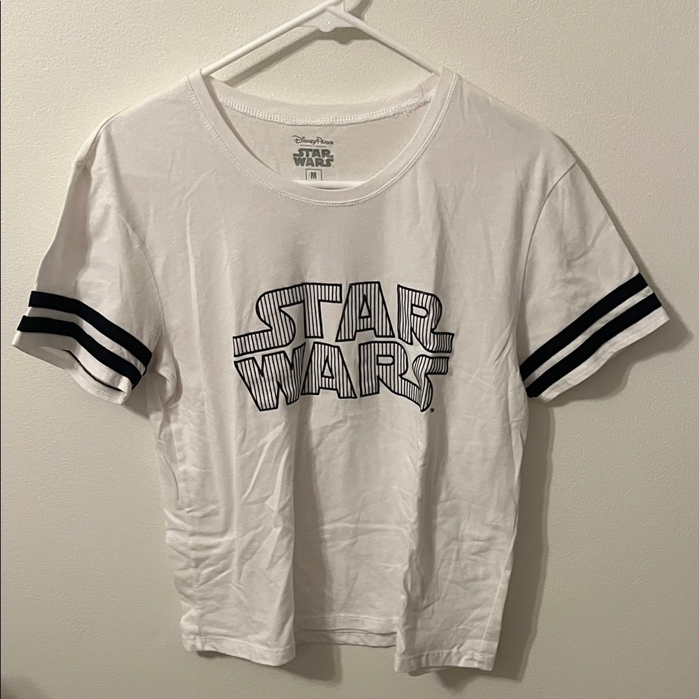 Women’s Star Wars White Tee with Black Stripes